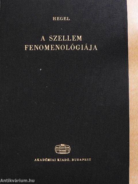 A szellem fenomenológiája