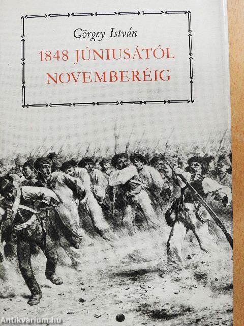 1848 júniusától novemberéig