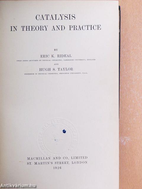 Catalysis in theory and practice