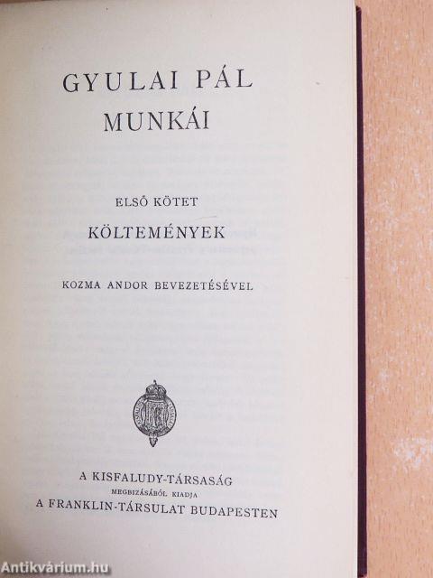 Gyulai Pál munkái I-IV.