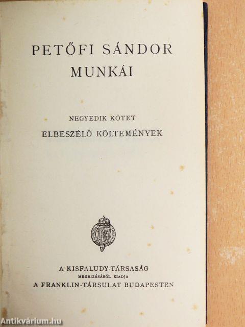 Petőfi Sándor munkái IV.