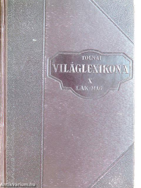 Tolnai uj világlexikona X. (töredék)