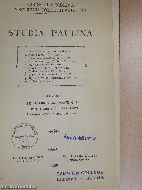 Studia Paulina