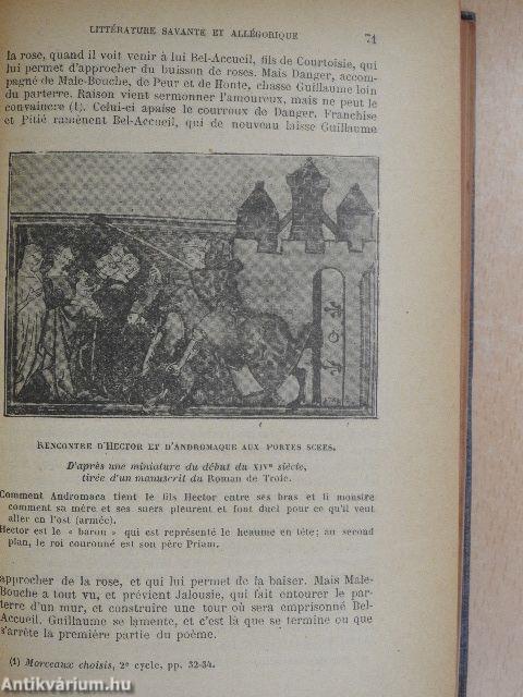 Histoire de la Littérature Francaise des origines a 1930