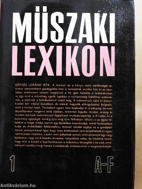 Műszaki lexikon 1.