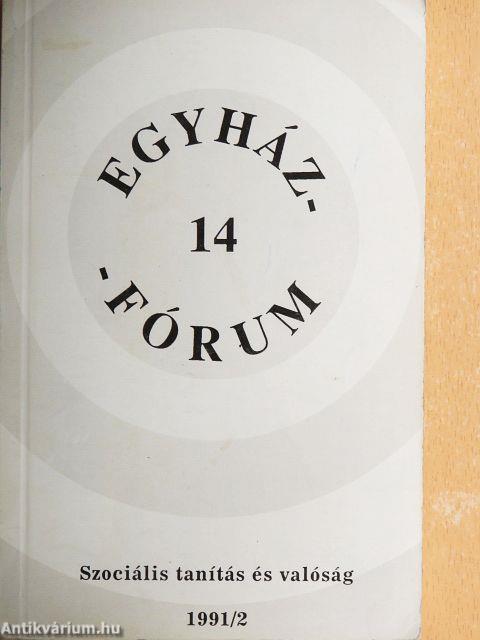 Egyházfórum 1991/2