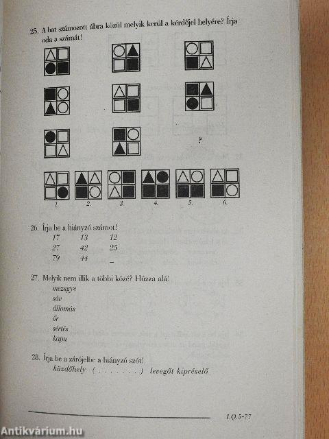 Intelligencia teszt I. Q.