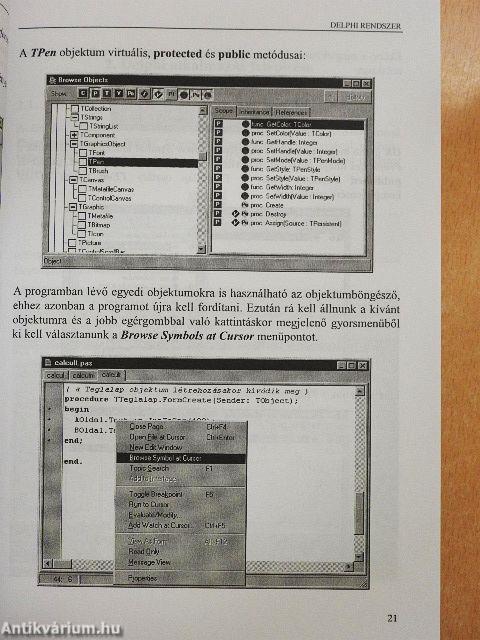 Windows alkalmazások fejlesztése Delphi 3 rendszerben