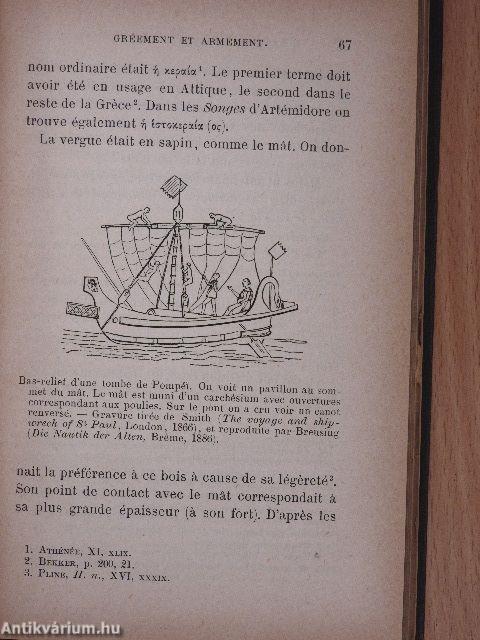 L'art Nautique dans l'antiquité et spécialement en Gréce