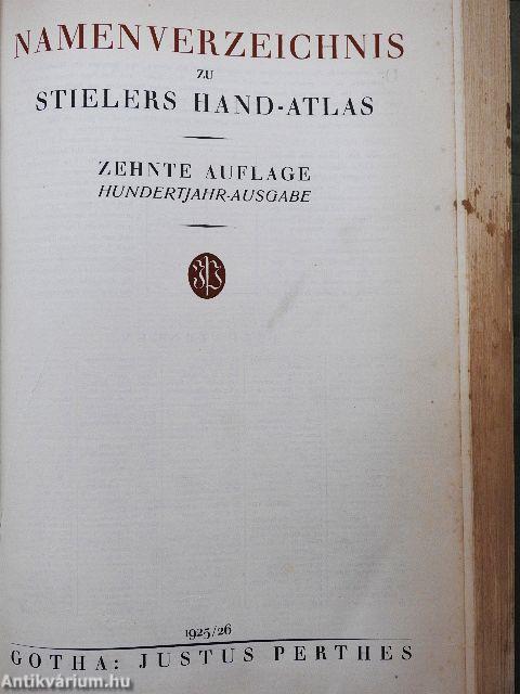 Stielers Hand Atlas/Nemenverzeichnis zu Stielers Hand-Atlas