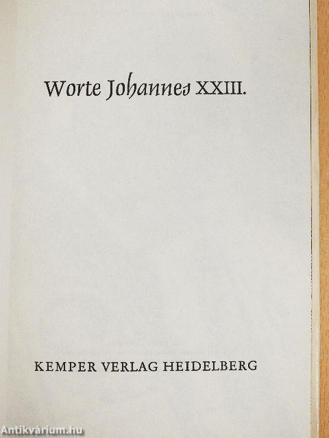 Worte Johannes XXIII.