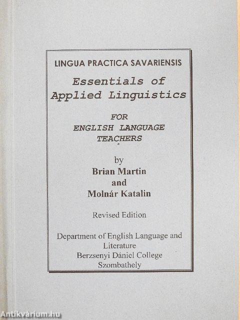 Essentials of Applied Linguistics for English Language Teachers