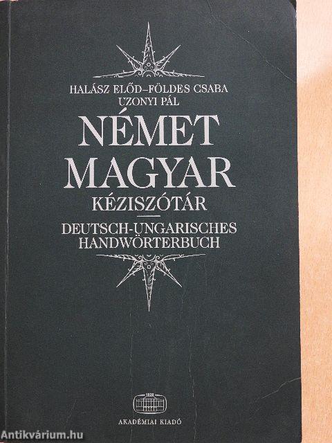 Német-magyar kéziszótár