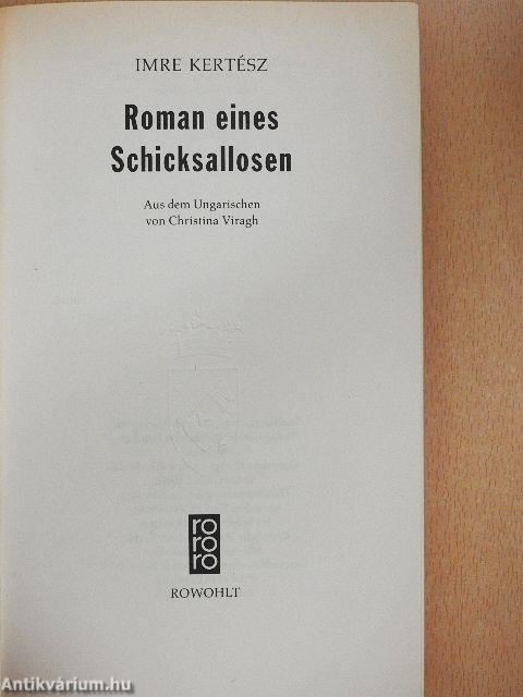 Roman eines Schicksallosen