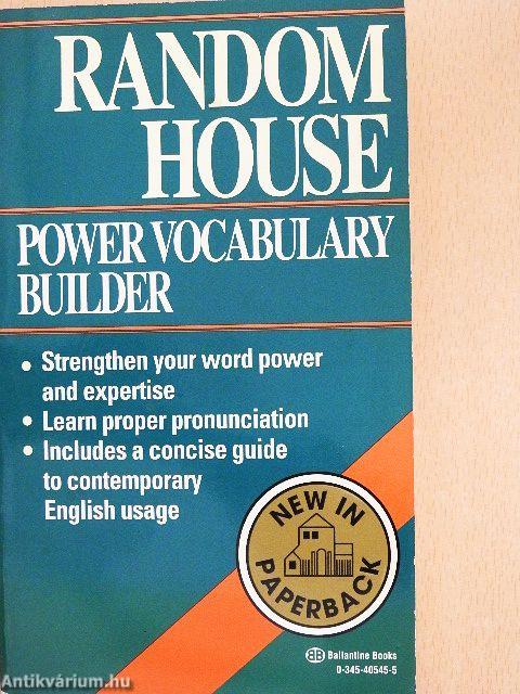 The Random House Power Vocabulary Builder