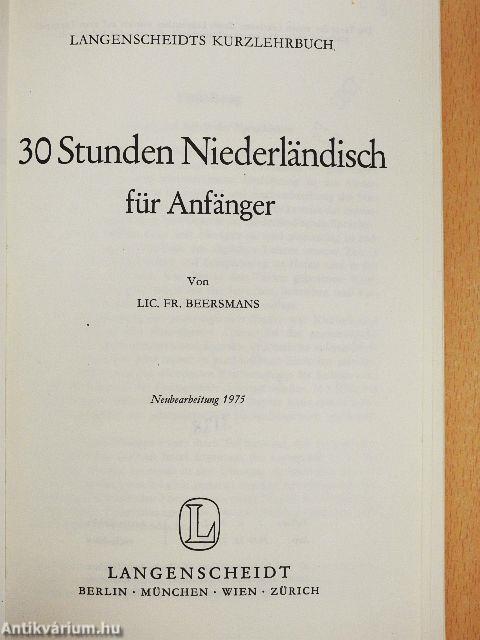 30 Stunden Niederländisch für Anfänger