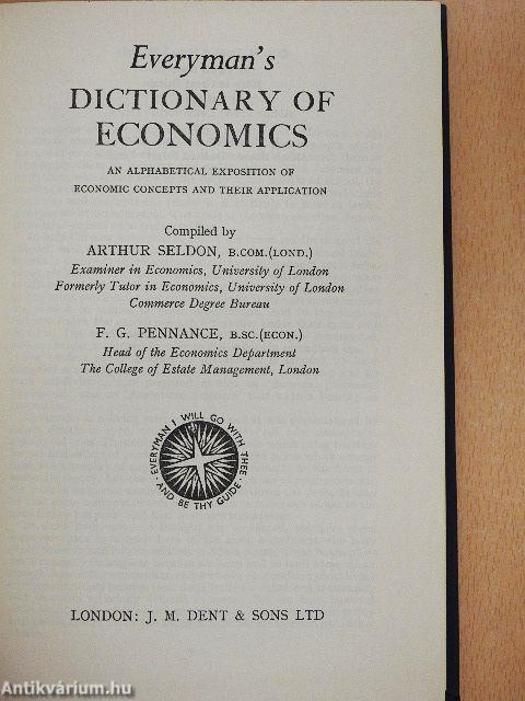 Everyman's Dictionary of Economics