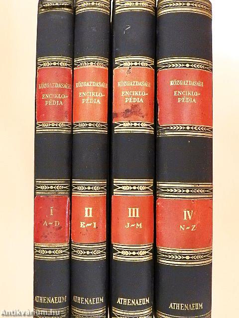 Közgazdasági Enciklopédia I-IV.