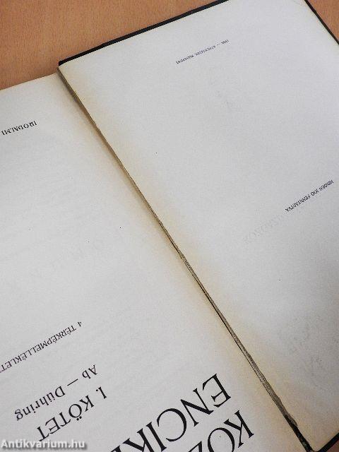 Közgazdasági Enciklopédia I-IV.