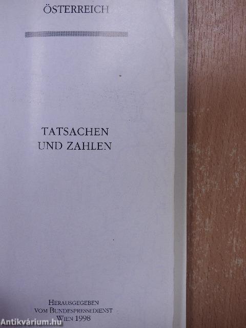 Österreich - Tatsachen und Zahlen