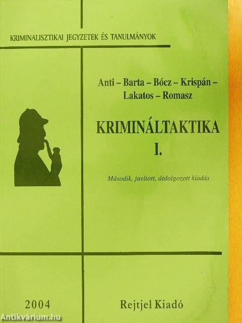 Krimináltaktika I.