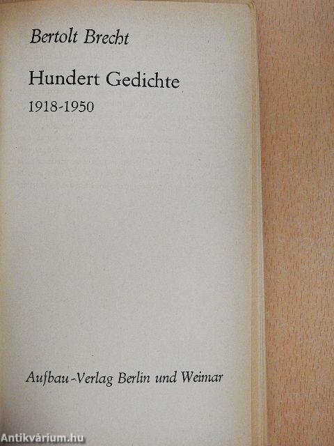 Hundert Gedichte 1918-1950