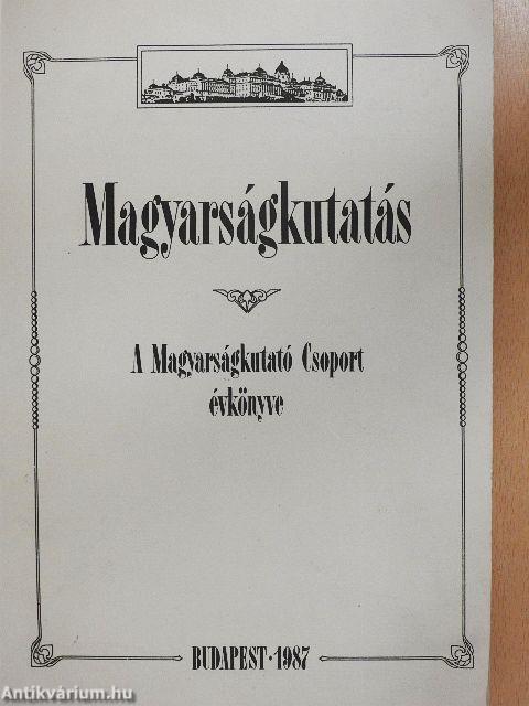 Magyarságkutatás 1987