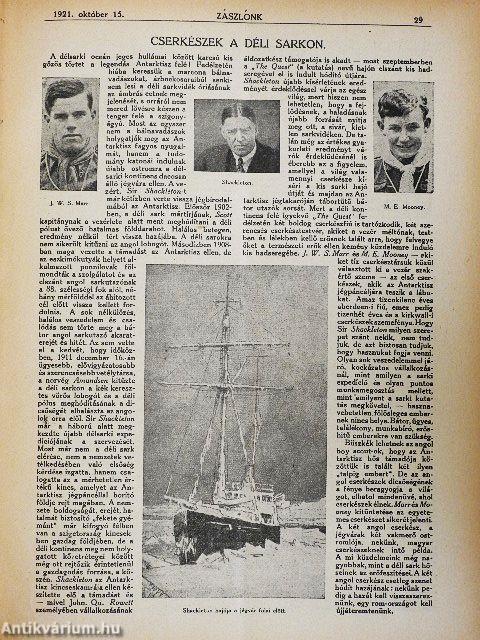 Zászlónk 1921-1926. (vegyes számok) (48 db)