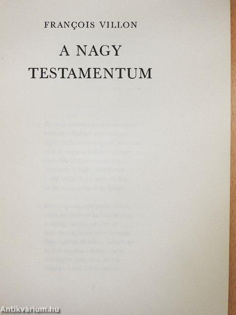 A Nagy Testamentum