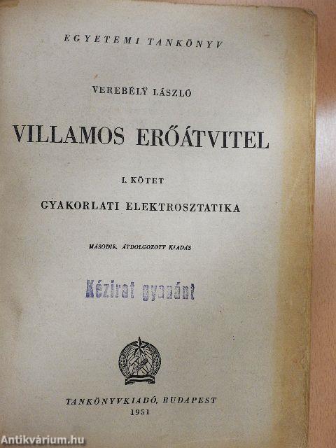 Villamos erőátvitel I.