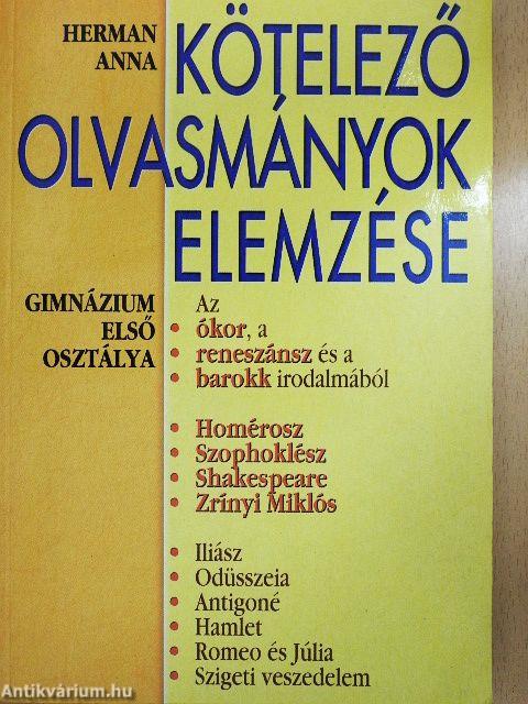 Kötelező olvasmányok elemzése 1.