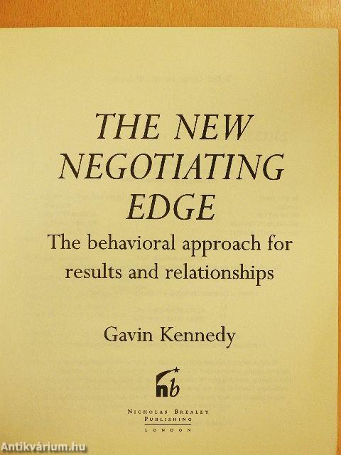 The New Negotiating Edge