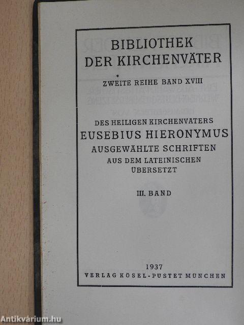 Des Heiligen Kirchenvaters Eusebius Hieronymus ausgewählte Briefe II/2.