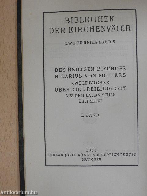 Zwölf Bücher über die Dreieinigkeit I-II.