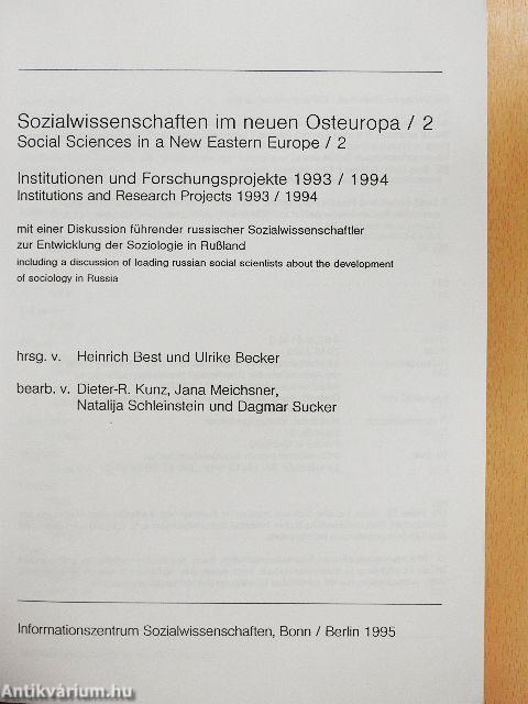 Sozialwissenschaften im neuen Osteuropa 2.