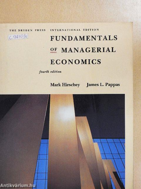 Fundamentals of Managerial Economics