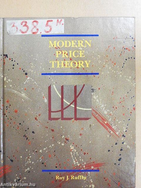 Modern Price Theory