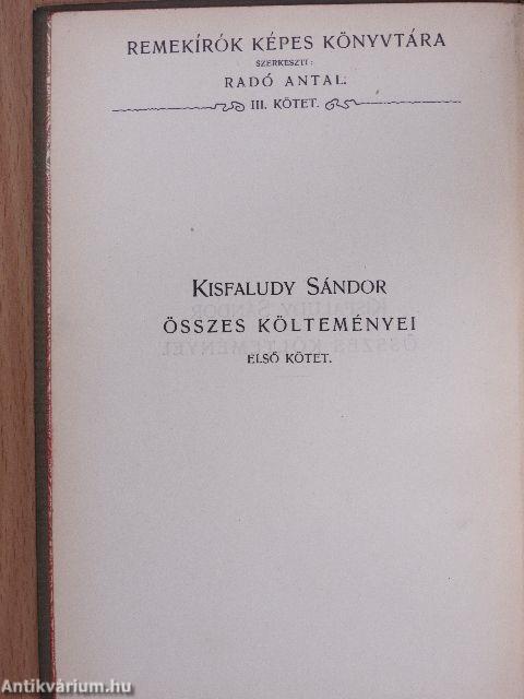 Kisfaludy Sándor összes költeményei I-II.