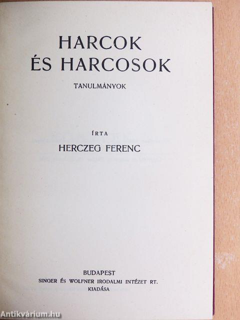 Harcok és harcosok