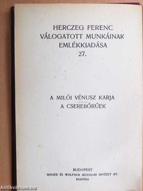 A Milói Vénusz karja/A cserebőrűek