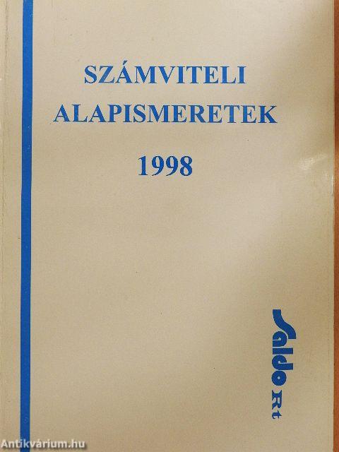 Számviteli alapismeretek 1998.