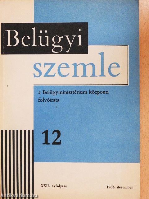 Belügyi Szemle 1984. december