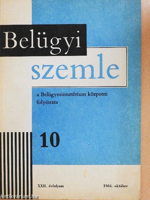 Belügyi Szemle 1984. október