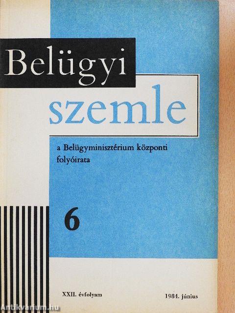 Belügyi Szemle 1984. június