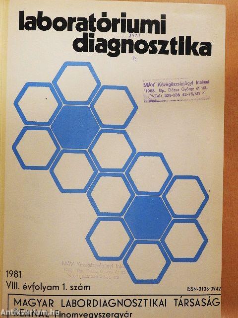 Laboratóriumi diagnosztika 1981/1-4.