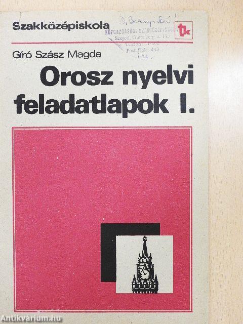 Orosz nyelvi feladatlapok I.