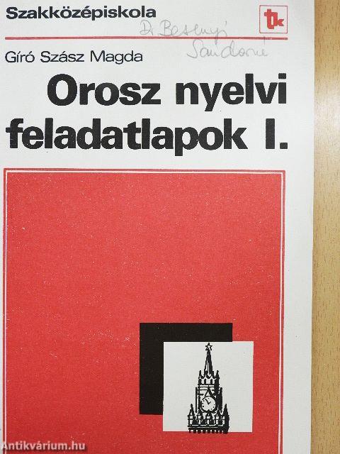 Orosz nyelvi feladatlapok I.