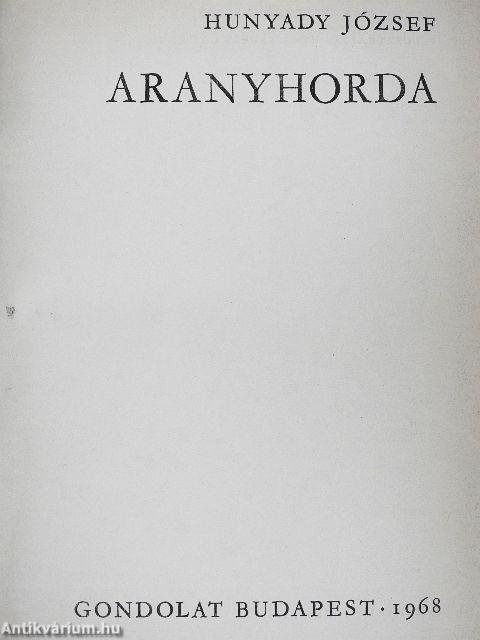 Aranyhorda