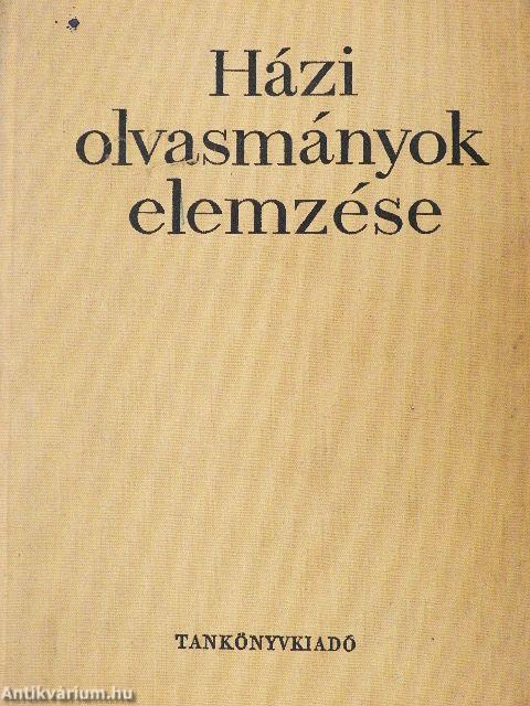 Házi olvasmányok elemzése