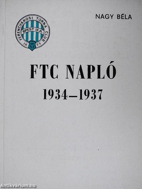 FTC Napló 1934-1937